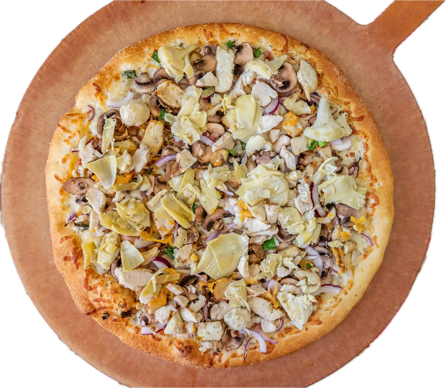 California Chicken Artichoke Pizza
